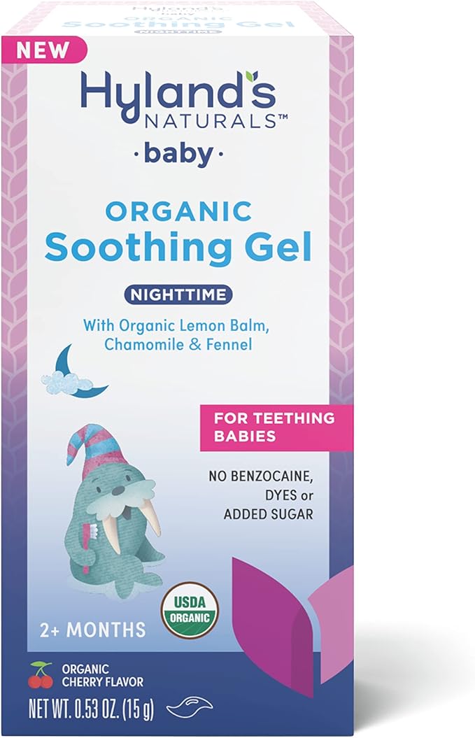 Hyland's Baby - Organic Night Oral Soothing Gel, with Chamomile 2 Months 0.53 Ounce