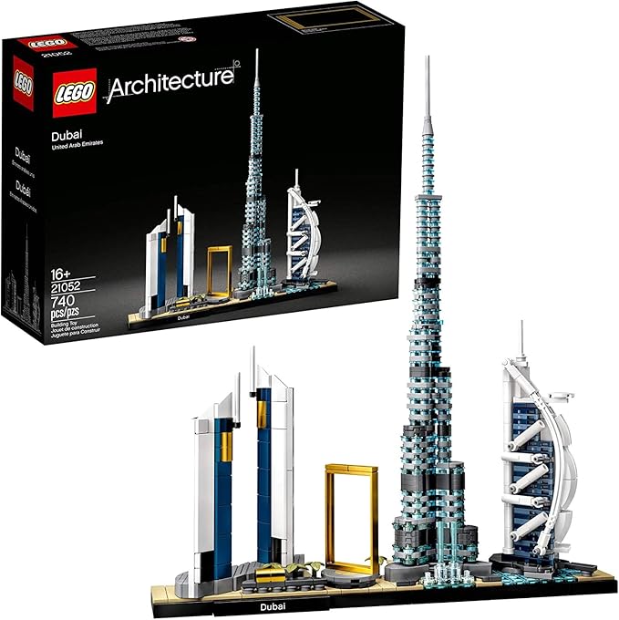 LEGO Architecture Skylines: Dubai 21052 Building Kit, Collectible Architecture Building (740 Pieces)