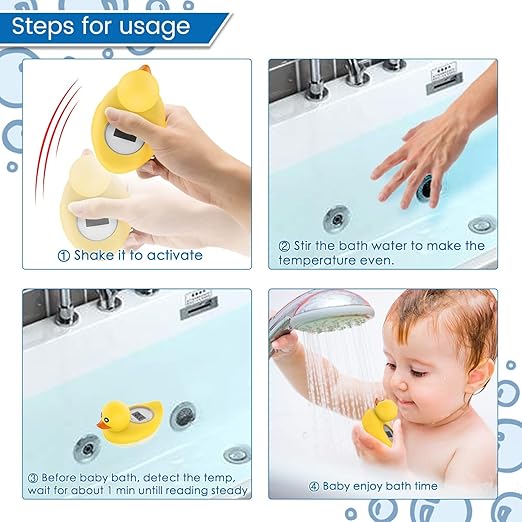 Baby Bath Thermometer Famidoc FDTH-V0-22 Water Temperature Test Floating on