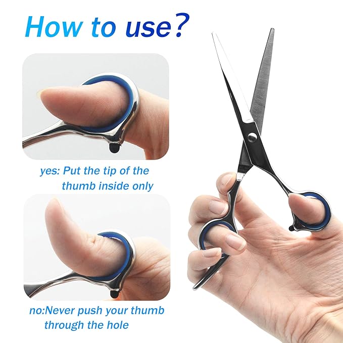 LIGICKY Hair Cutting Scissors Professional Stainless Steel Hairdressing Kits for kids haircuts Thinning Bang Hair Shears for Salon/Home