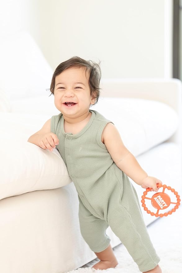 Bella Tunno Happy Teether ??Soft & Easy Grip Baby Teether Toy, Silicone Teether Ring to Help Soothe Gums