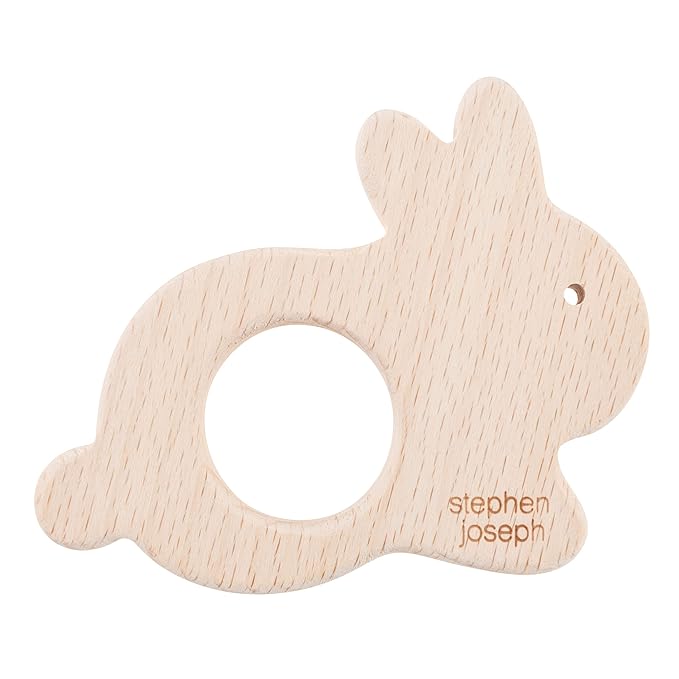 Stephen Joseph Muslin Lovie with Teether, Bunny