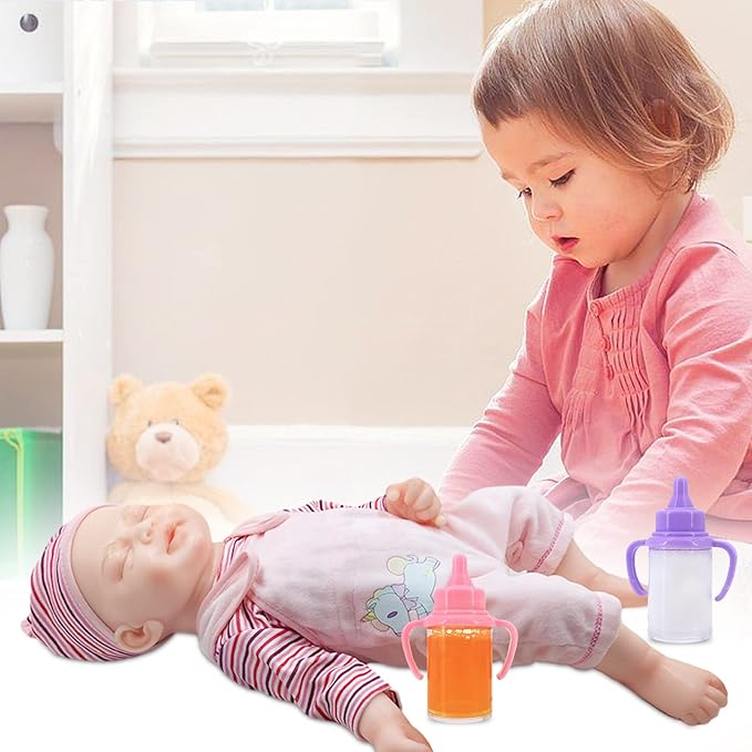 Doll Bottle Set, Baby Doll Disappearing Magic Bottles - 3.4 3.4 in