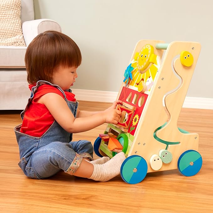 Battat – Wooden Activity Walker 9 Educational 1 Year