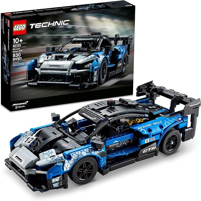 LEGO Technic McLaren Senna GTR 42123 Racing Sports Collectable Model Car Building Kit, Car Construction Toy