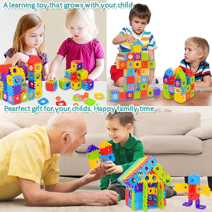 Building Blocks for Toddlers & Kids 180 Pcs Toy Building
