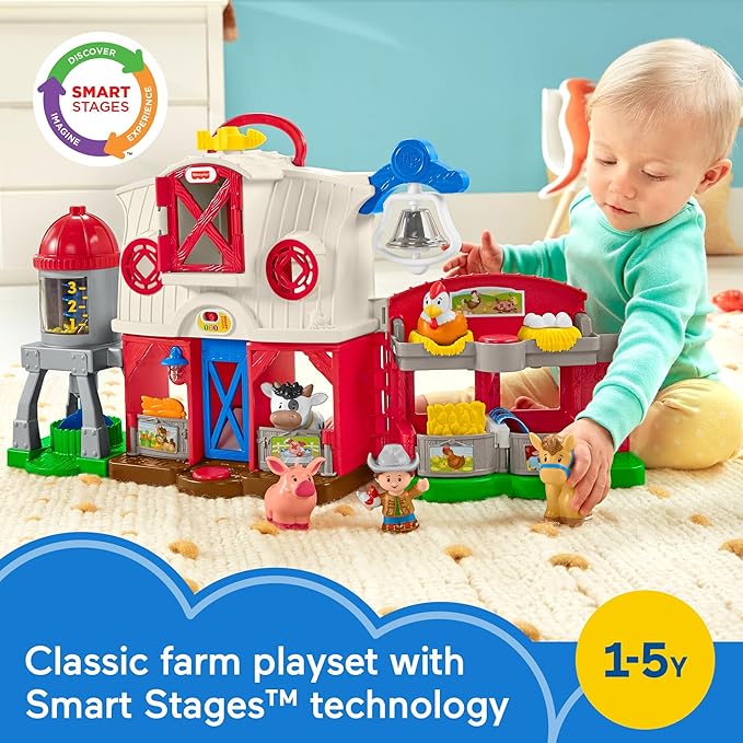 Fisher-Price Little People Toddler Learning Toy Caring for Animals Farm 1+ years