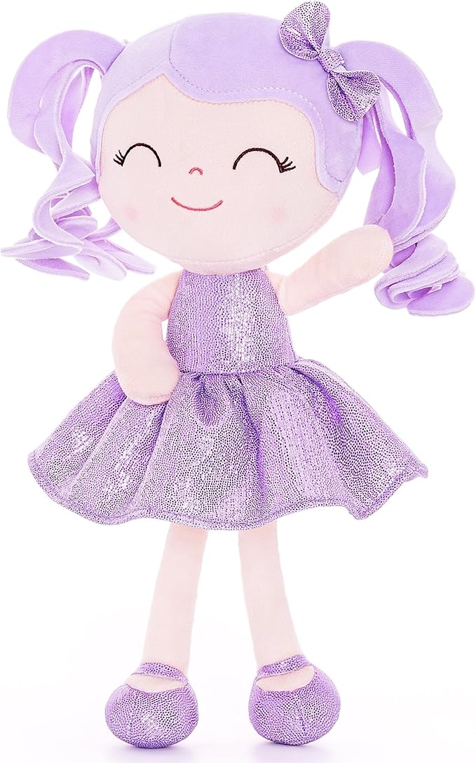 Gloveleya Baby Dolls Soft Snuggly Doll First Baby Girl Gifts 12inches Pearlescent