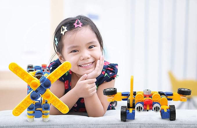 Skoolzy Klikio 8 in 1 Construction Building Engineering Toys 98 7+, Includes