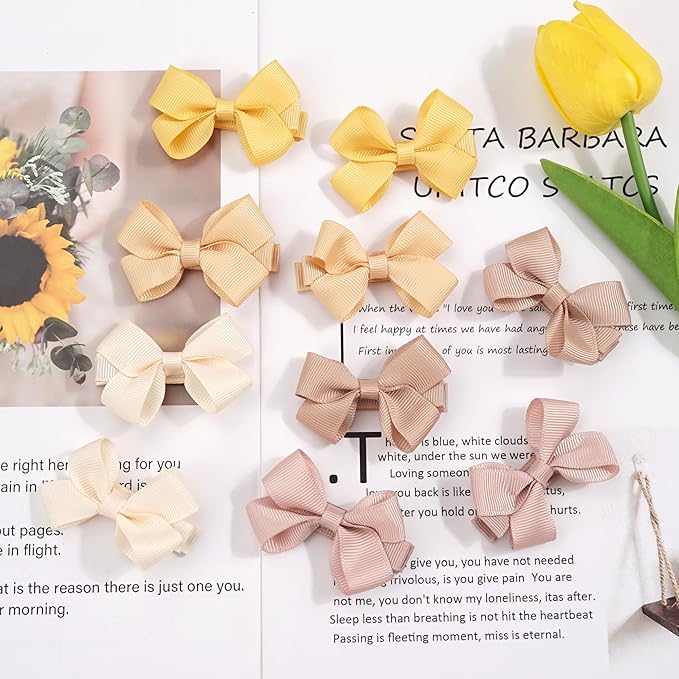 CLLOT 50PCS 2inch Baby Hair Clips - Fully Lined Baby 25 Colors