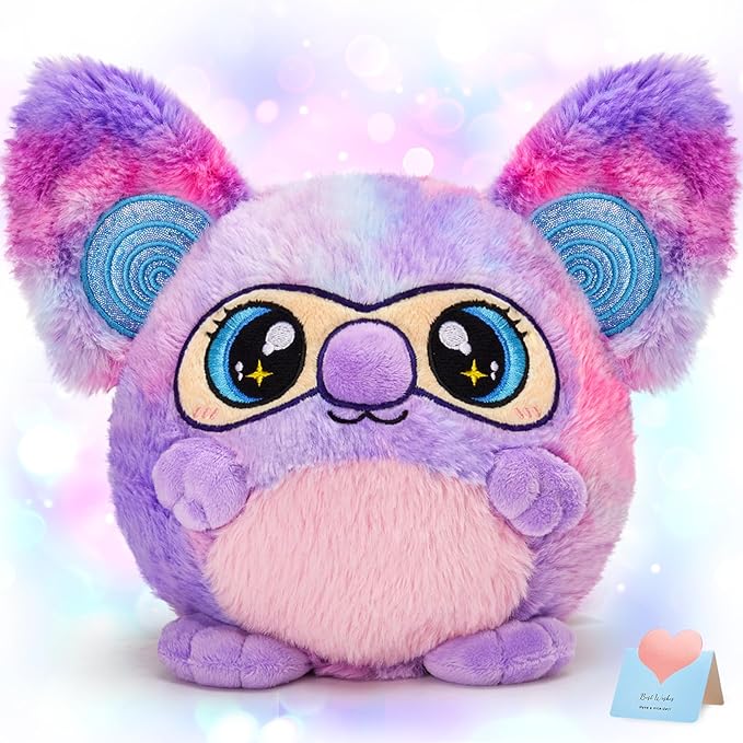 Houwsbaby Magical Koala Stuffed Animal,Purple Koala Plush Toy Toy,Soft,Cuddly,10''