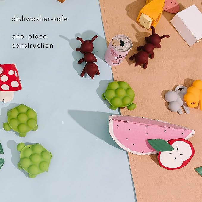Doddle & Co. The Chew Teether with Poppable Bubbles | Toddler Teething Fidget Toy for Baby 1 |