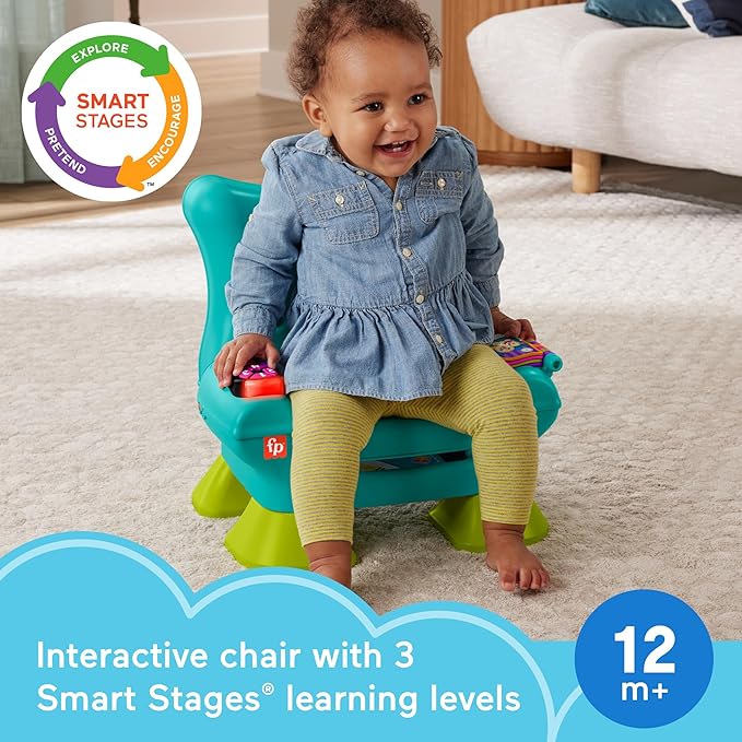 Fisher-Price Toddler Learning Toy Laugh & Learn Smart Stages Chair 1+ Years,