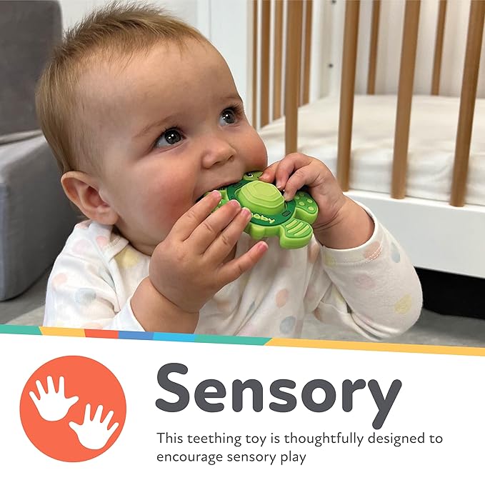 Nuby Teethe N' Pop Sensory Play Teether - Baby Teething Toy 3+ Months