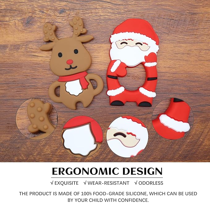 Baby Teething Toys, Silicone Teether for Babies