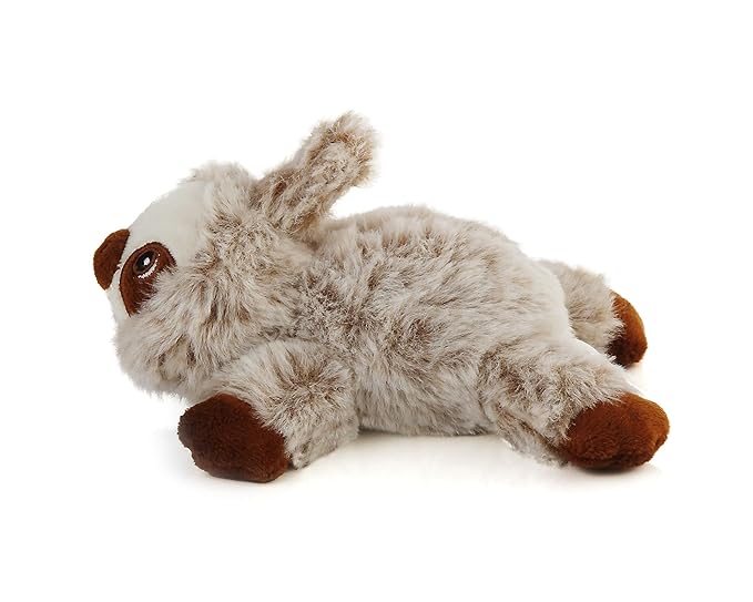 Furry Friend Pacifier Plush Toy - Ultra Soft Cuddly 100% Polyester with Medical Grade Silicone Pacifier (Color Varies), Machine Washable