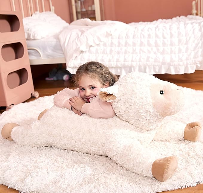 IKASA Large Sheep Stuffed Animal Plush Toy,Giant Lamb Cute Jumbo Soft Toys 30" Huge