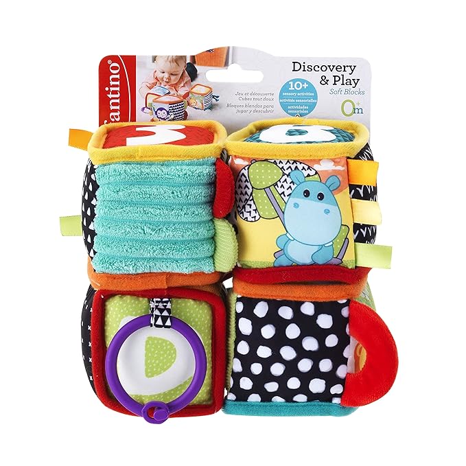 Infantino Discover and Play Soft Blocks Development Toy