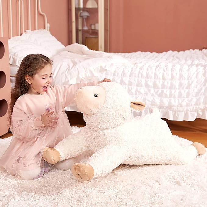 IKASA Large Sheep Stuffed Animal Plush Toy,Giant Lamb Cute Jumbo Soft Toys 30" Huge