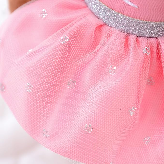Gloveleya Ballet Dolls Baby Girl Gifts Plush African American Ballerina 13"