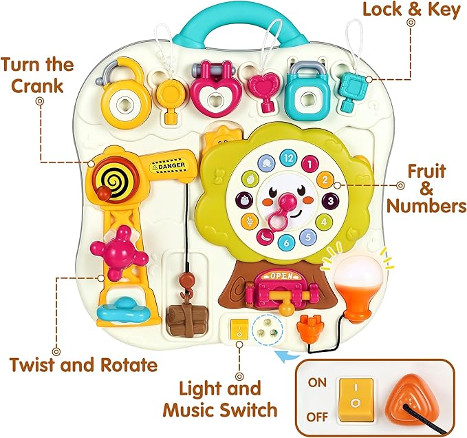 iPlay, iLearn Toddler Busy Board Toys 1 Year 12 18 2 3 4 Yr