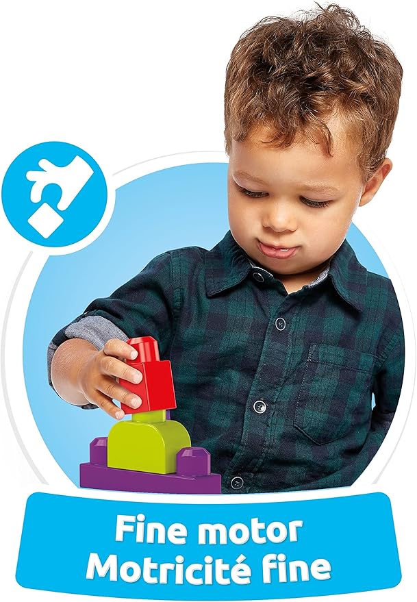 Mega BLOKS Fisher Price Building Blocks Toddler Toys, 250-Piece Build 1-3