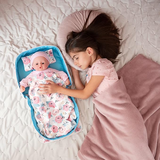 Baby Doll Bed - Portable Doll Bassinet 21 inches