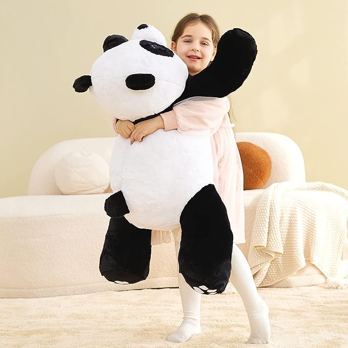 IKASA Giant Panda Stuffed Animal Plush Toy,30" Large Cute Jumbo Soft Toys