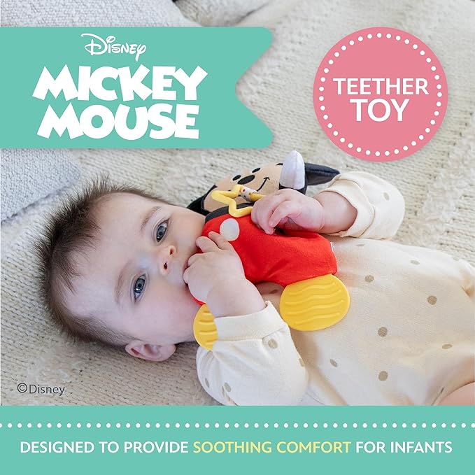 Kids Preferred Disney Baby Mickey Mouse Plush and Sensory Crinkle 10 inches