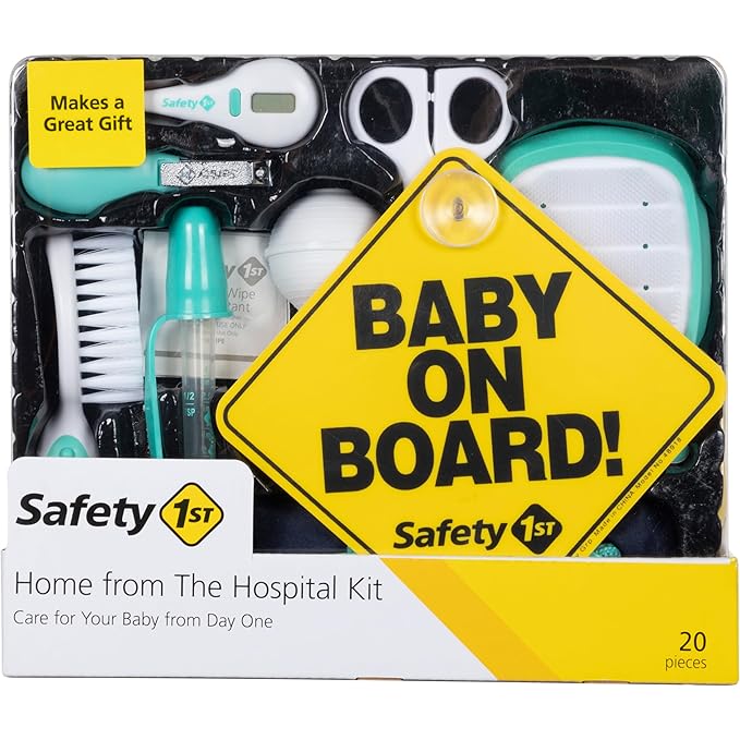Safety 1st Home from The Hospital Kit, Newborn Essentials, Baby Essentials Must Haves, Seafoam