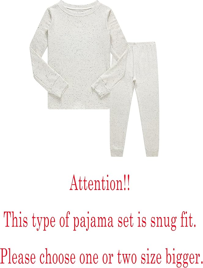 Family Feeling Little Big Boy Pajamas Sets 100% Cotton Pjs