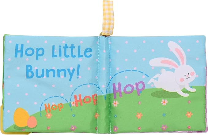 Magic Years 5 inch Soft, Crinkle Activity Book with Teether and Travel Strap for Baby