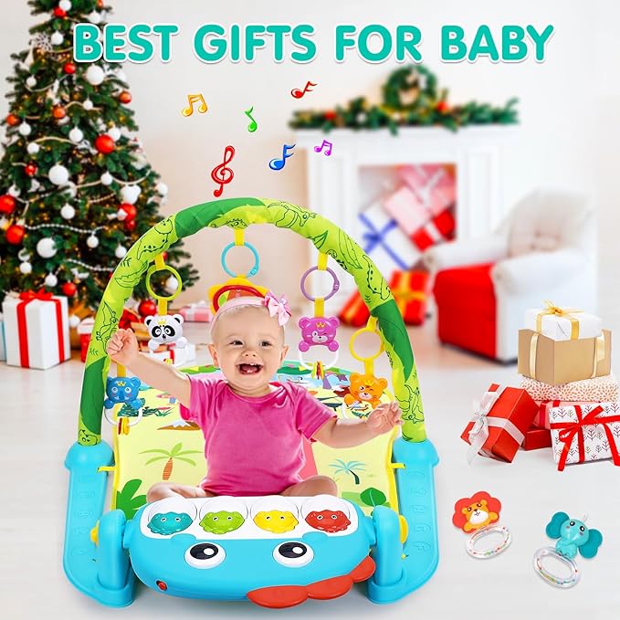 Baby Play Mat Baby Toys Tummy Time Mat Baby Activity 0-6 6-12