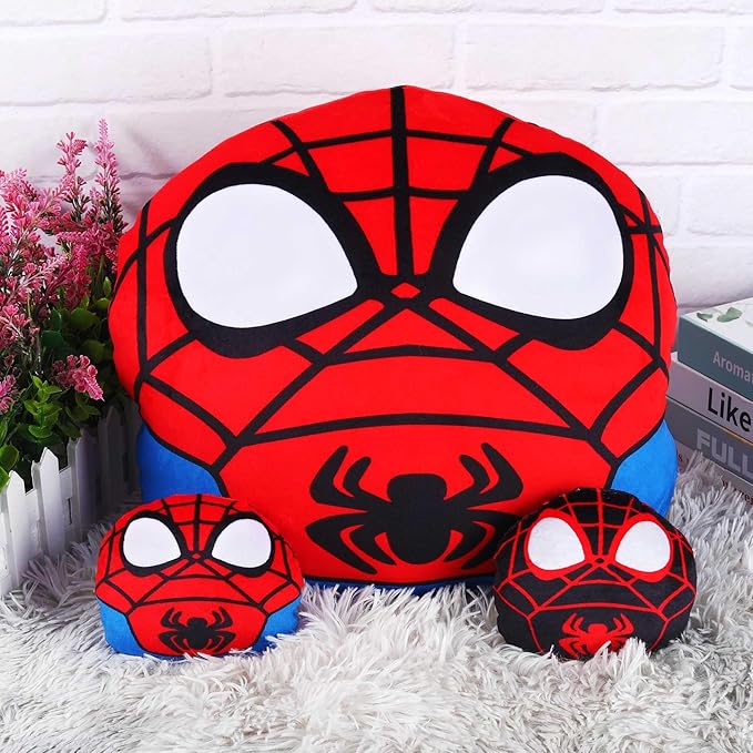 Hevano 3 in 1 Spider Plush Pillow, Super Soft Stuffed Animal Toys for Kids Adults 2 Babies