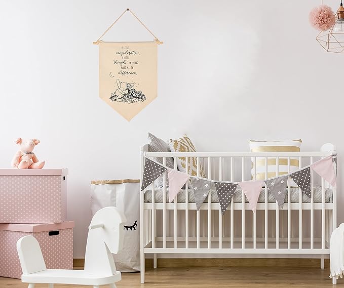 Winie Nursery Flag the Pooh,Nursery Wall Decor