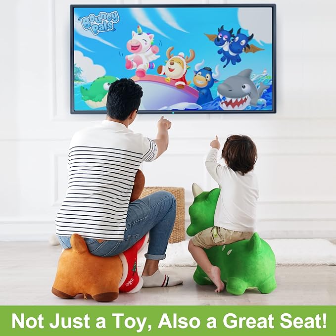 iPlay, iLearn Bouncy Pals Dinosaur Hopper Toy 2 Year Old Boy 3 4 5 6