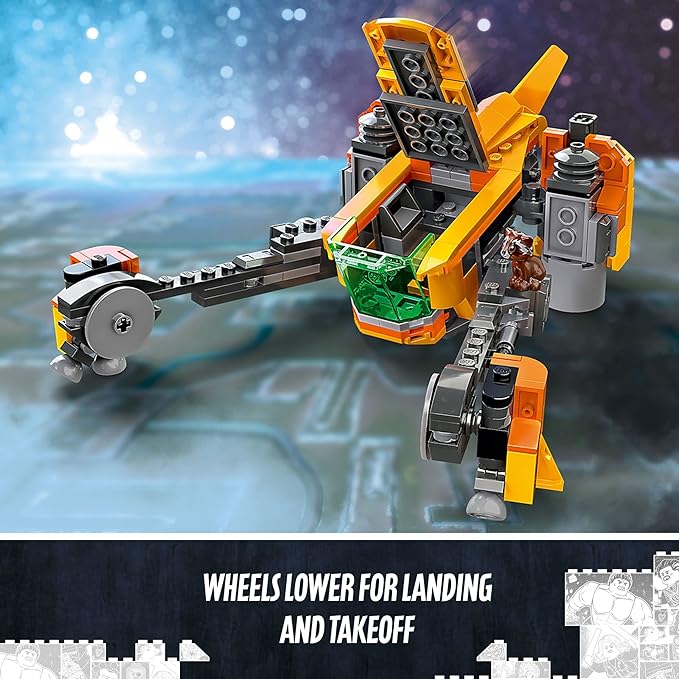 LEGO Marvel Baby Rocket’s Ship 76254 from Guardians of the 3 Featuring 8 and