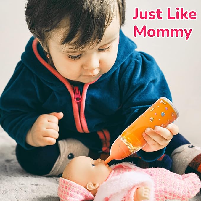 Mommy & Me Magic Bottles - 2 Baby Doll Bottles,