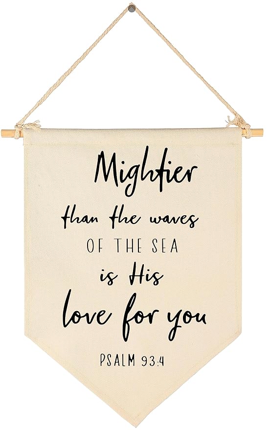 Christian Bible Verses Art-Scripture Flag Sign Gifts for Baby Newborn