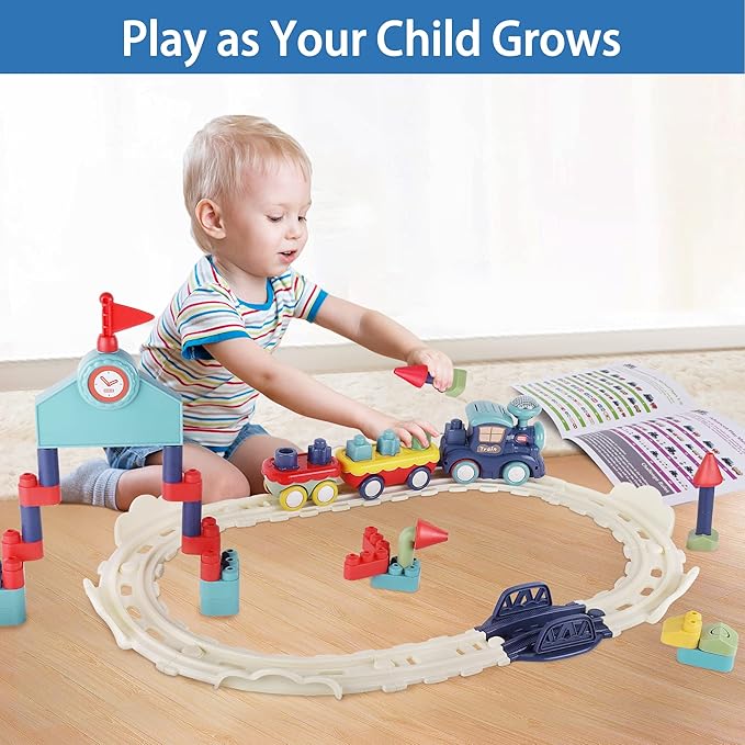 iPlay, iLearn Toddler Musical Train Set Toys 12 18 1 2 3 4