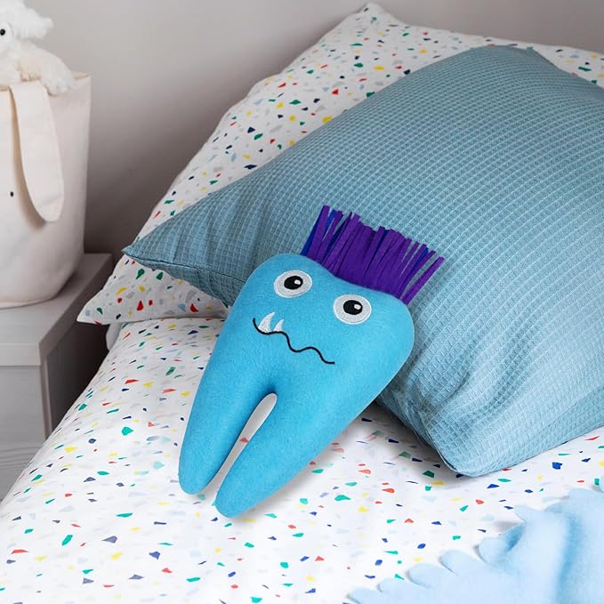 Tooth Fairy Pillow with Pocket Embroidered Felt Tooth Fairy Door