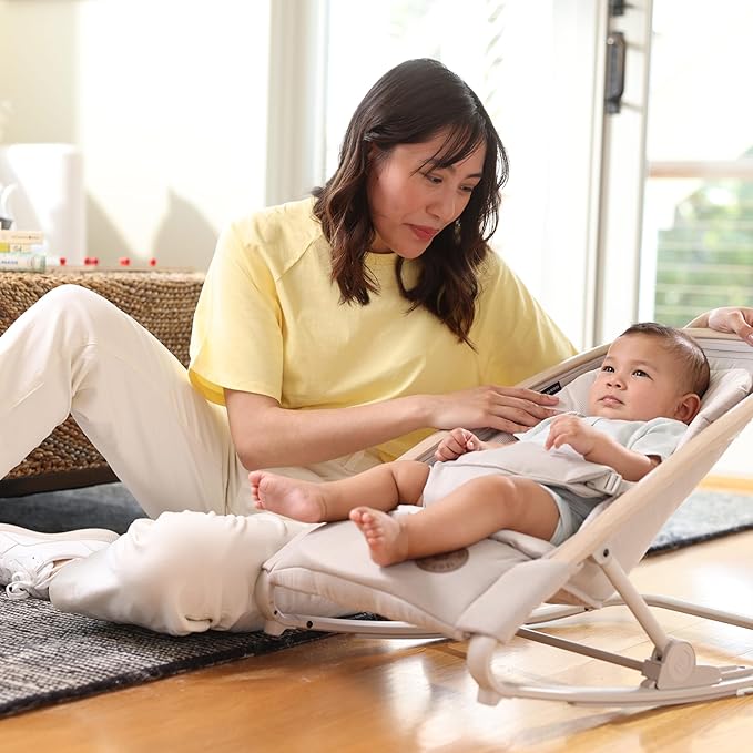 Maxi-Cosi Kori 2-in-1 Baby Bouncer Seat for Infants, Baby Rocker Chair, Portable Baby Bouncer, Classic Slate