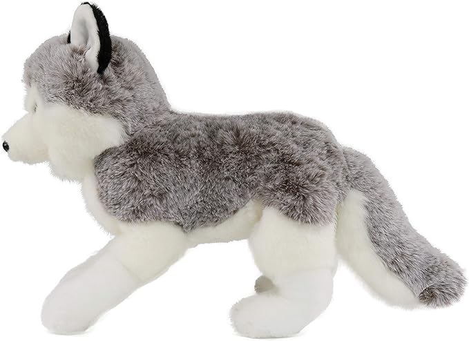 Ice King Bear Lifelike Siberian Husky Stuffed Animal - Plush Toy 13 Inches