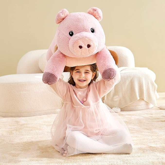 IKASA Giant Pig Stuffed Animal Plush Toy,30 Inches Large Pig