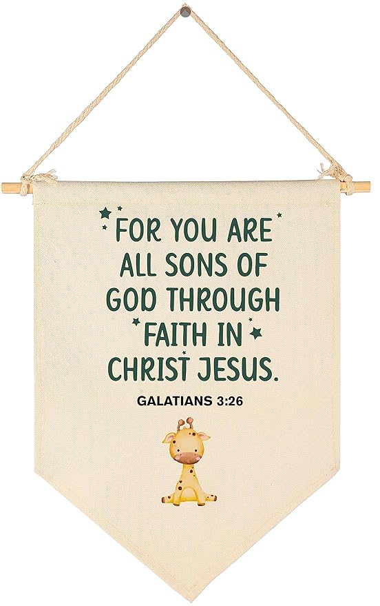 for You Are All Sons of God-Bible Verse Sign-Scripture Decor-Flag