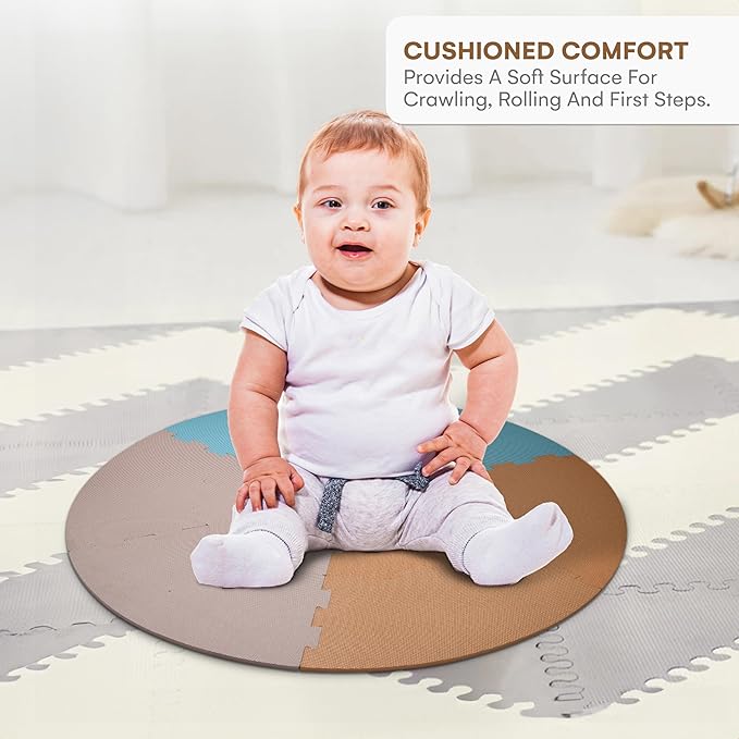 Childlike Behavior Premium Foam Play Mat - Baby Floor Mat, Playing Pen Foam Mats for Floor
