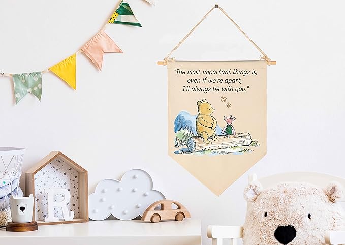 Winie Nursery Flag the Pooh,Nursery Wall Decor