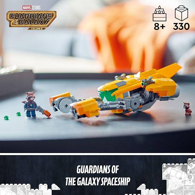 LEGO Marvel Baby Rocket’s Ship 76254 from Guardians of the 3 Featuring 8 and