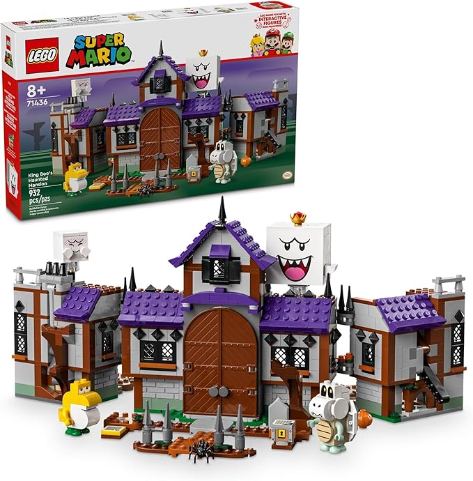 LEGO Super Mario King Boo’s Haunted Mansion, Ghost Toy for Kids 8 and 71436