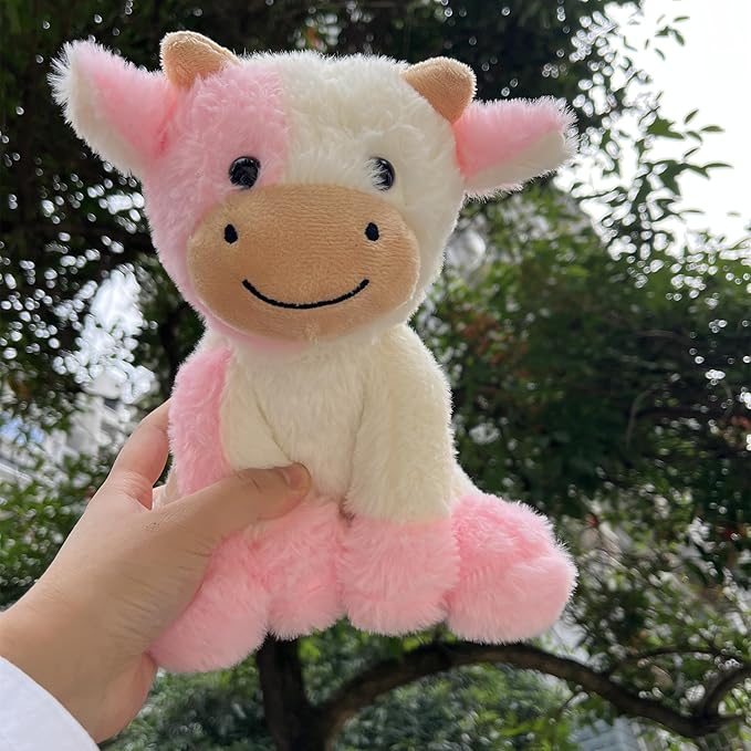 9 inches Cow Stuffed Animal Soft Plush Cute Cow Doll